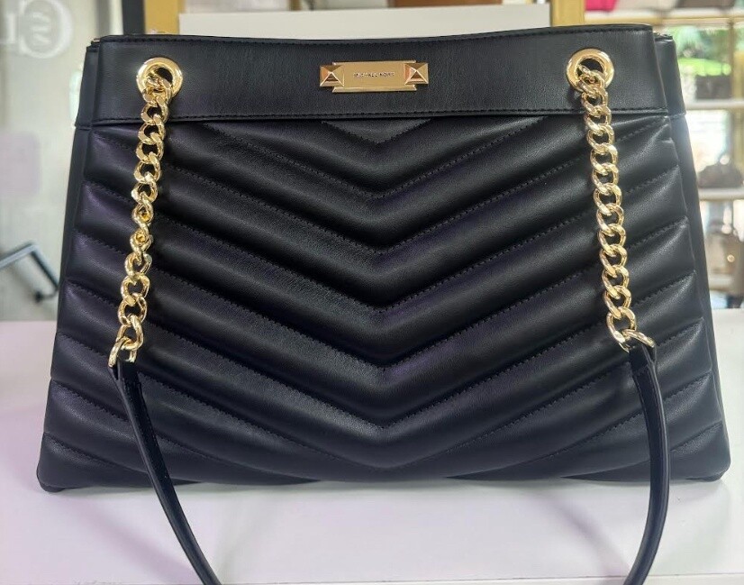 Whitney MD Shoulder Tote, Color: Black