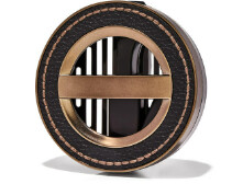 Leather stitched vent clip car plug