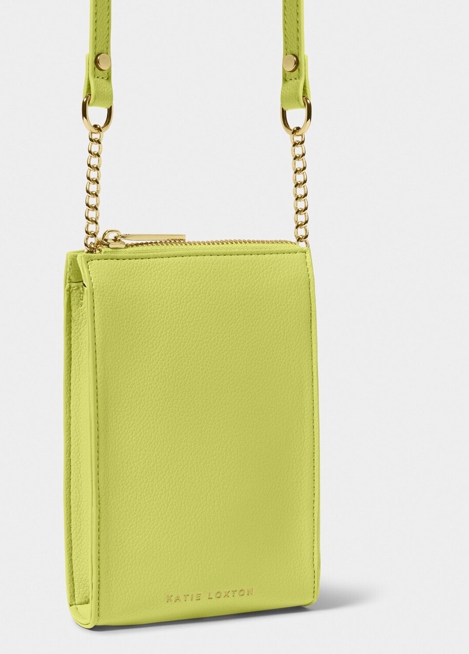 ZANA SLIM CROSSBODY BAG, Color: Lime Green