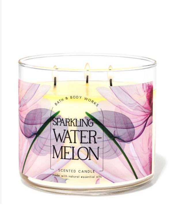Sparkling Watermelon Candle, Size: Large 3-Wick