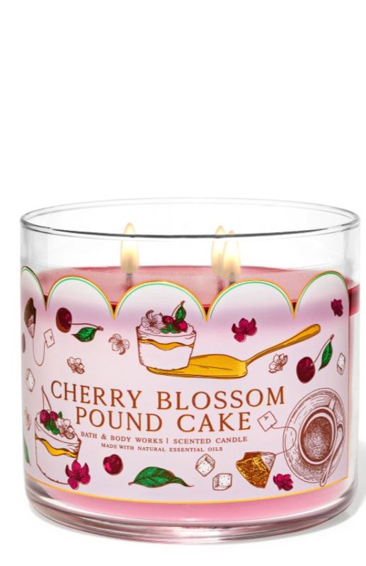Cherry Blossom Pound Cake Candle