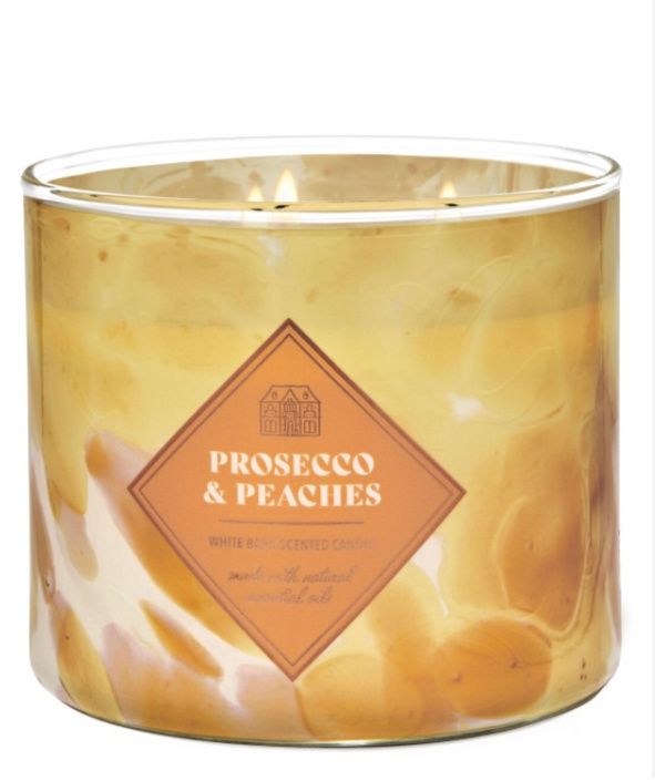 Prosecco &amp; Peaches Candle, Size: Large 3-Wick