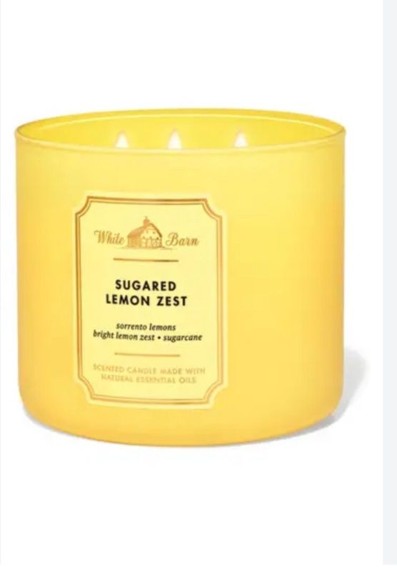 Sugared Lemon Zest Candle, Size: Large 3-Wick