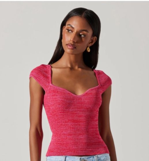 Eloah Sweater, Size: XS, Color: Pink Space Dye