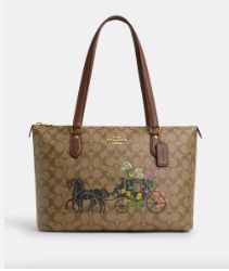 Gallery Tote Bag W/ Floral Horse
