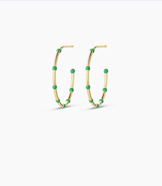 Capri Hoops (Kelly Green)