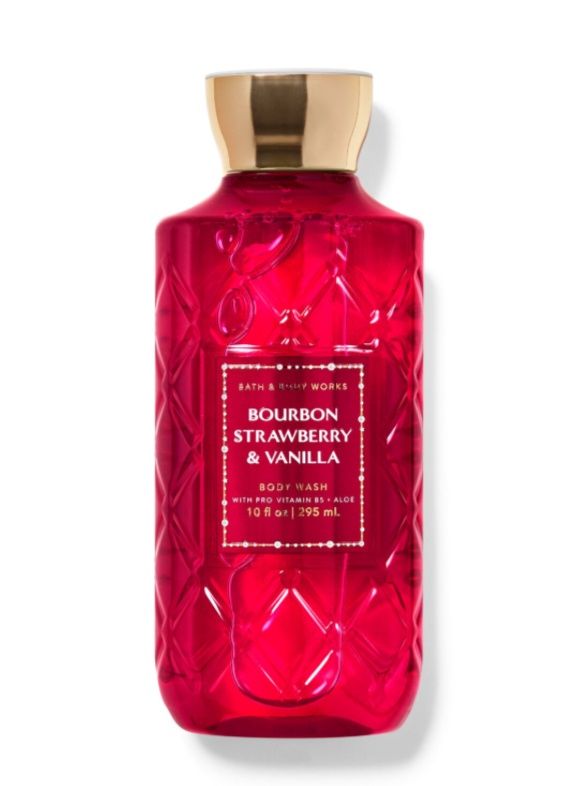 Bourbon Strawberry &amp; Vanilla Body Wash, Size: Large 10oz