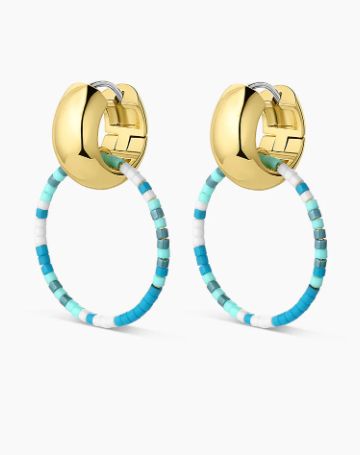 Gigi Drop Hoops (Laguna)