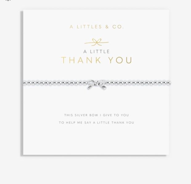 A Little 'Thank You' Bracelet in Silver Plating