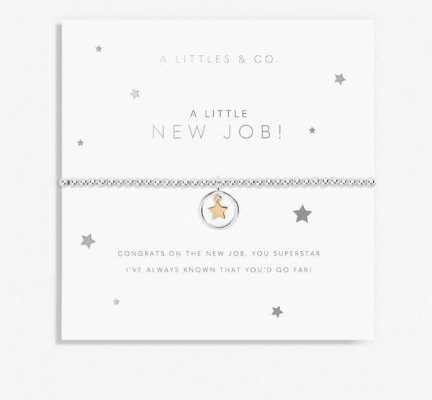 A Little 'New Job!' Bracelet in Silver Plating