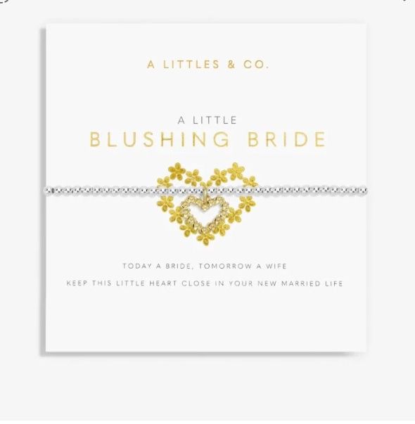 Bridal A Little 'Blushing Bride' Bracelet In Gold-Tone Plating