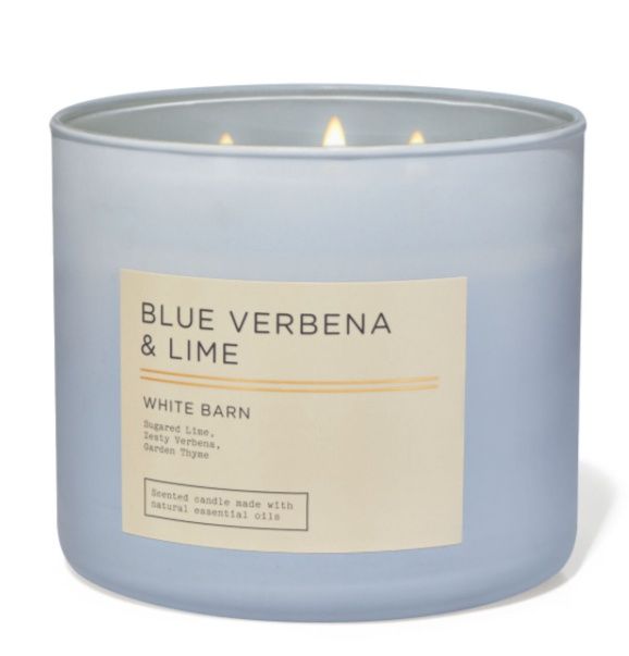 Blue Verbena &amp; Lime Candle