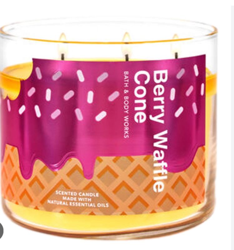 Berry Waffle Cone Candle