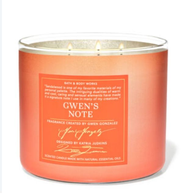 Gwen&#39;s Note Candle