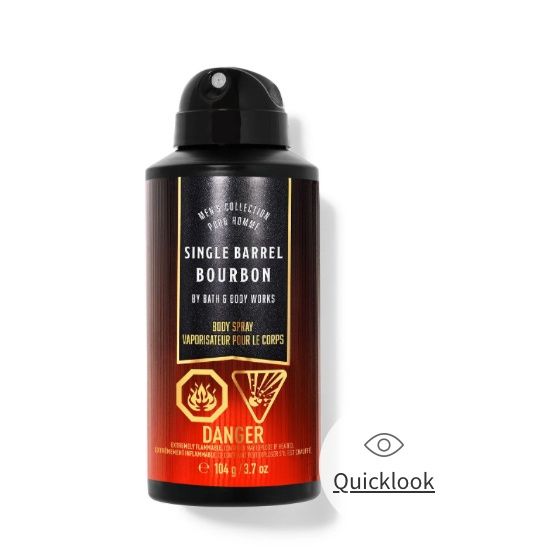 Single Barrel Bourbon Mens Body Spray