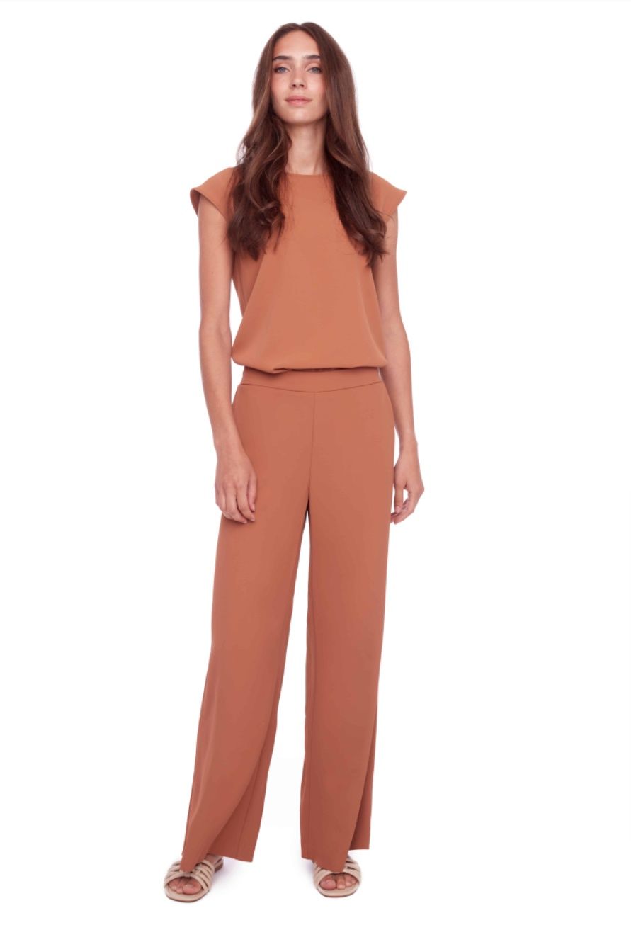 Vegan Silk Trouser, Size: 4, Color: Shiraz