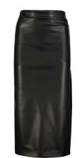 Colette Side Ruched Midi Skirt, Size: XS, Color: Black