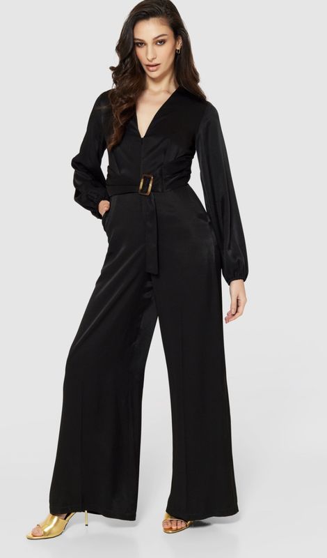 Black Belted Jumpsuit