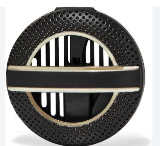 Black Textured Car Vent Clip