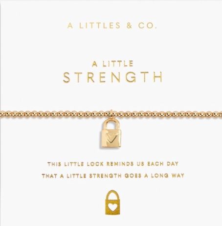 A Little &#39;Strength&#39; Bracelet In Gold-Tone Plating
