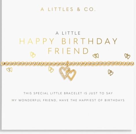 A Little &#39;Happy Birthday Friend&#39; Bracelet In In Gold-Tone Plating