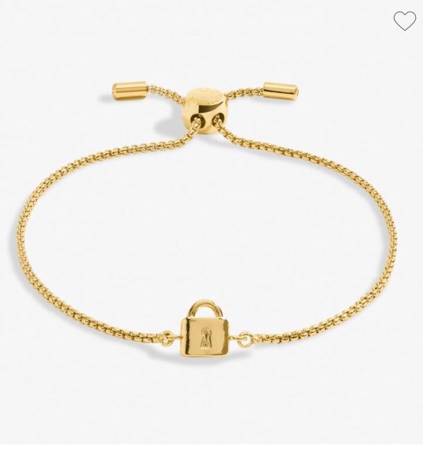 Mini Charms Lock Bracelet in Gold-Tone Plating