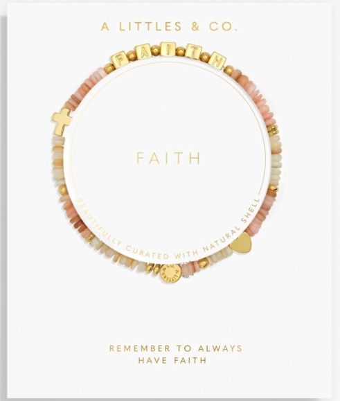 Happy Little Moments &#39;Faith&#39; Bracelet In Gold-Tone Plating
