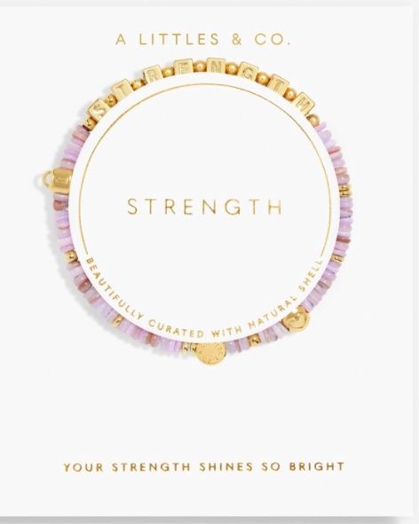 Happy Little Moments &#39;Strength&#39; Bracelet In Gold-Tone Plating