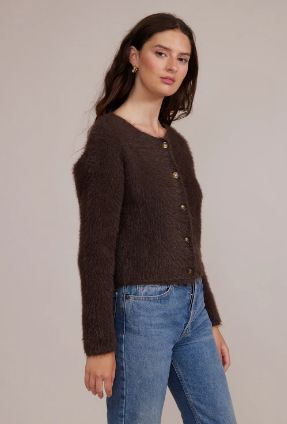ZEPHYR FAUX FUR CARDIGAN