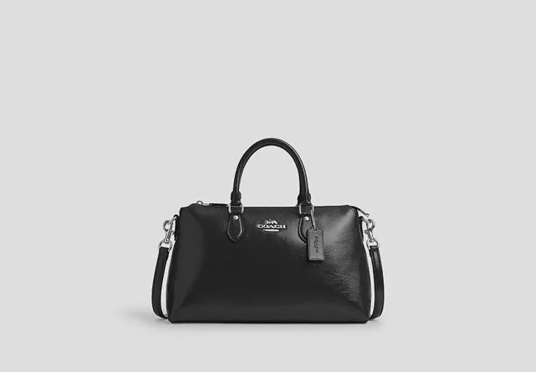 Georgia Satchel, Color: Silver / Black