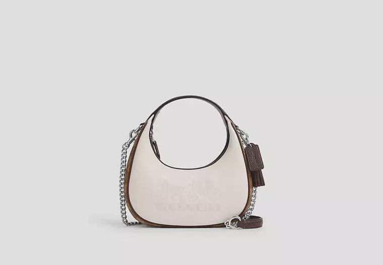 Carmen Mini Crossbody, Color: Silver/Chalk Multi