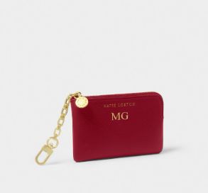 TILLY KEYCHAIN PURSE, Color: Garnet Red