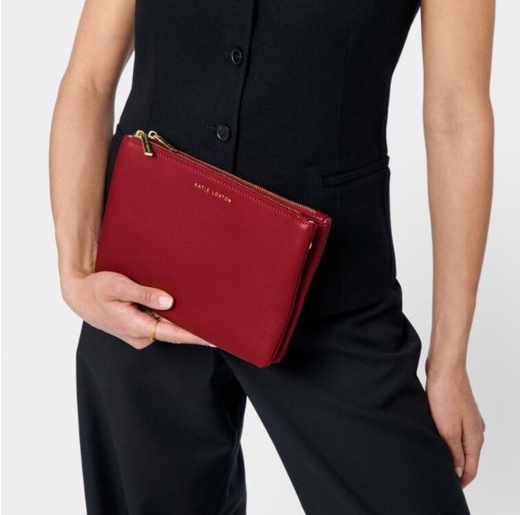 DUO POUCH, Color: Red