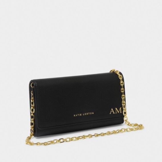 RUBI CHAIN CROSSBODY PURSE, Color: Black