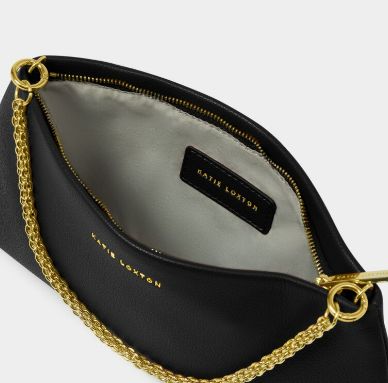 MARGOT CLUTCH, Color: Black