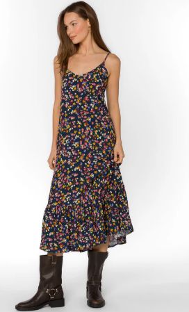 Adele Dress, Size: XS, Color: Multi Color Ditsy
