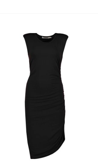 Alex Side Ruched Dress, Size: XS, Color: Black