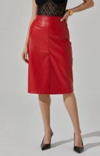 Ladonne Skirt, Size: XS, Color: Red