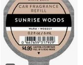 Sunrise Woods Car Scent Refill