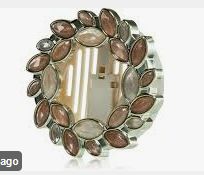 Fall Jewel Wreath Car Clip