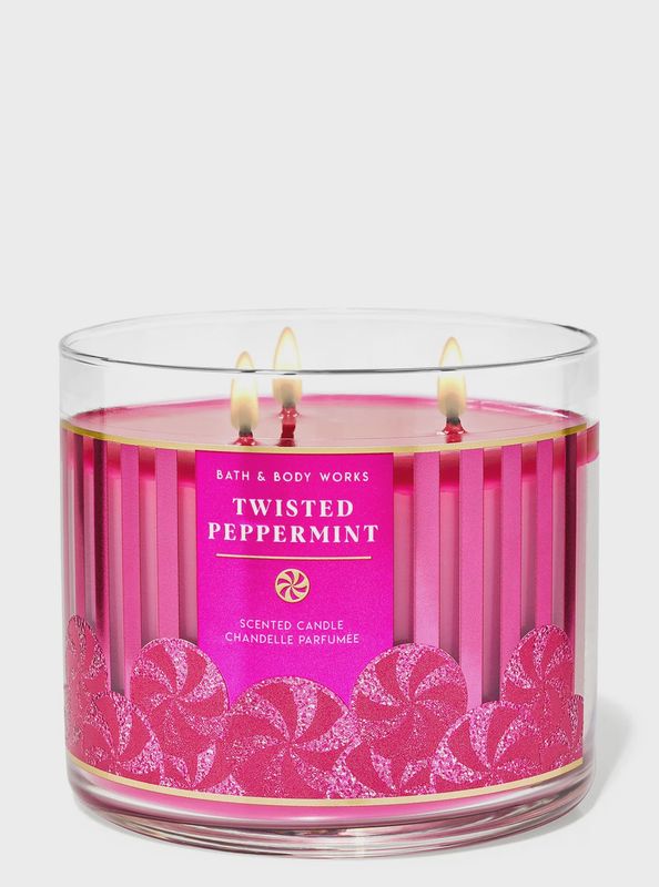 Twisted Peppermint Large Candle