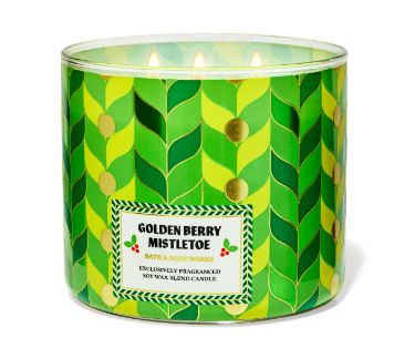 Golden Berry Mistletow Candle