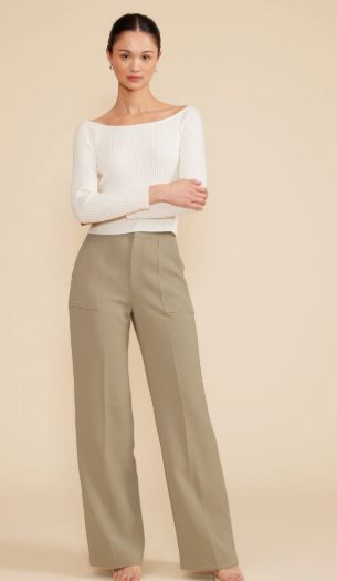 Diana Wide Leg Pantss, Size: XS, Color: Sage
