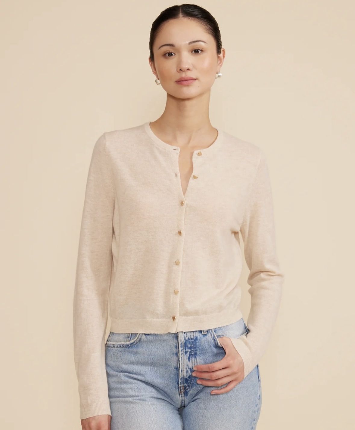 Betsy Cardigan, Color: Sand, Size: XS