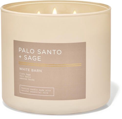 Palo Santo &amp; Sage Candle, Size: Large 3-Wick