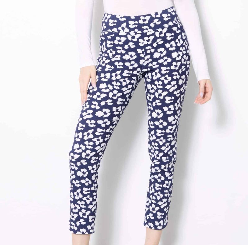 Techno Print Petal Ankle Pant