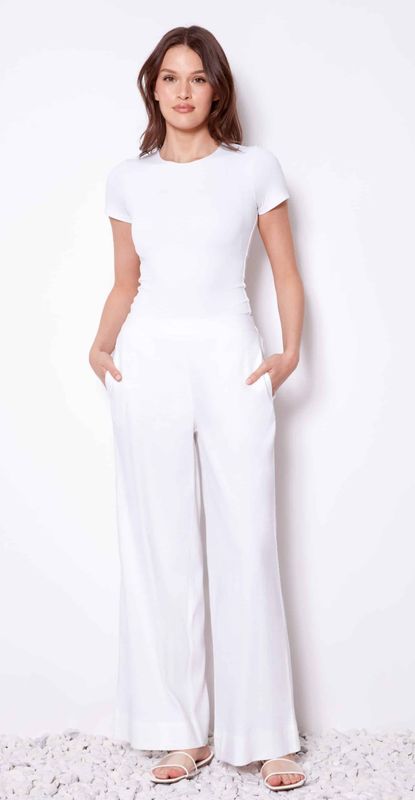Wide Leg Linen Pant