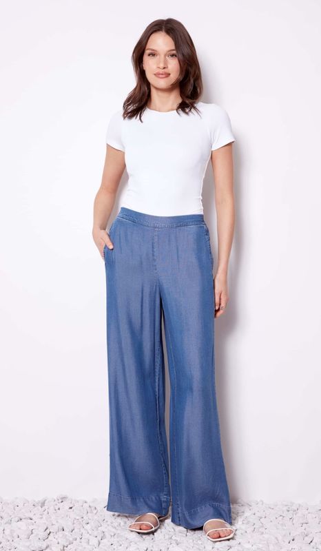 Wide Leg Tencel Pant