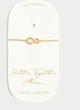 BETTER TOGETHER CHARM BRACELET, Color: Gold Coated
