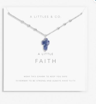 A LITTLE FAITH Necklace, Color: Silver Plated